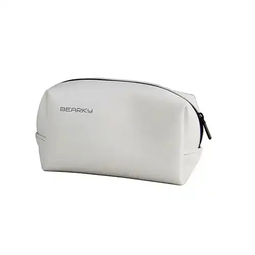 Cotton Pu White Travel Toiletries Large Capacity Best Mens Dopp Kit